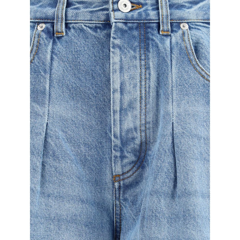 Jacquemus Blue Cotton Relaxed Fit Jeans