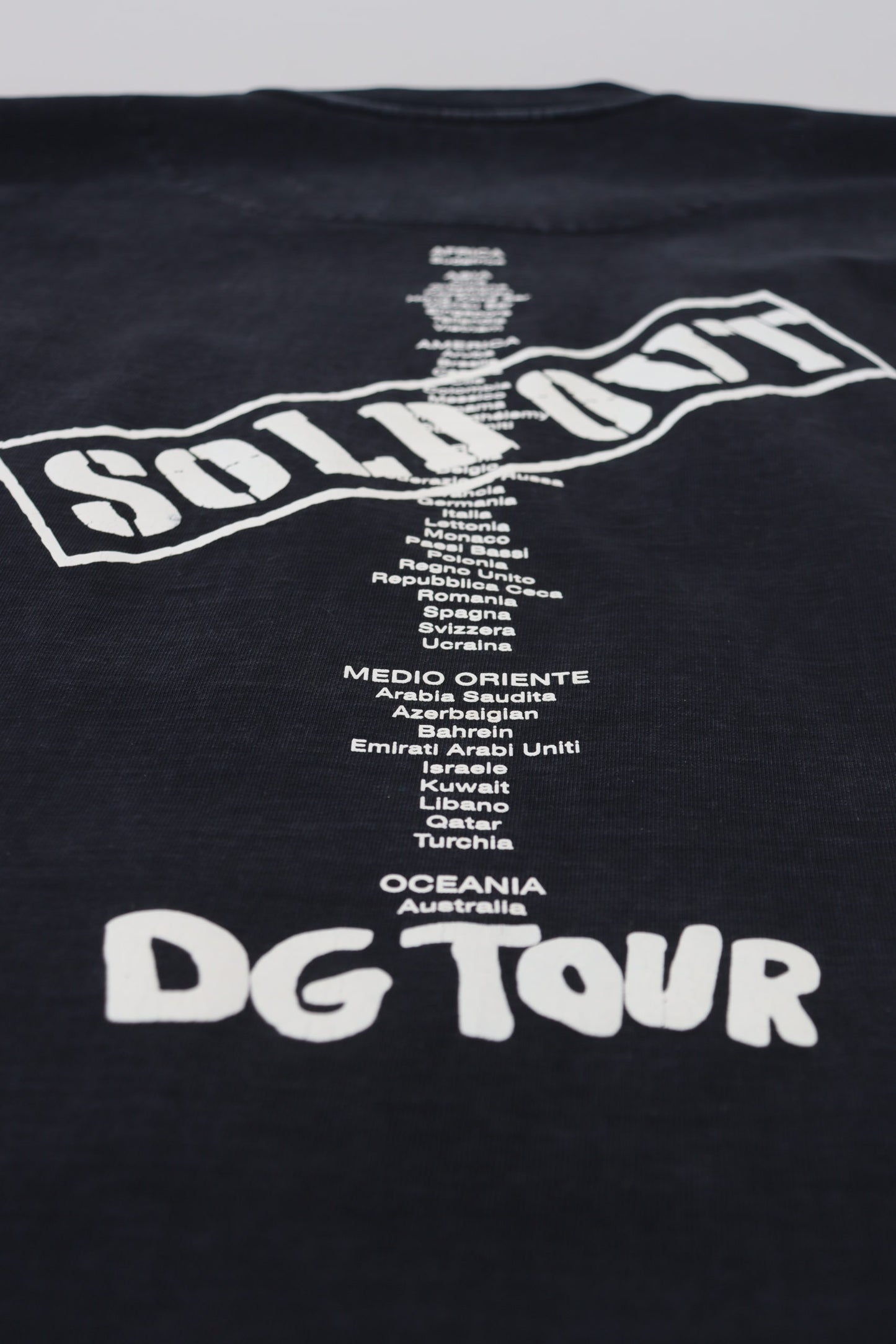 تي شيرت دولتشي آند غابانا أسود من القطن برقبة دائرية من D&G Fashion