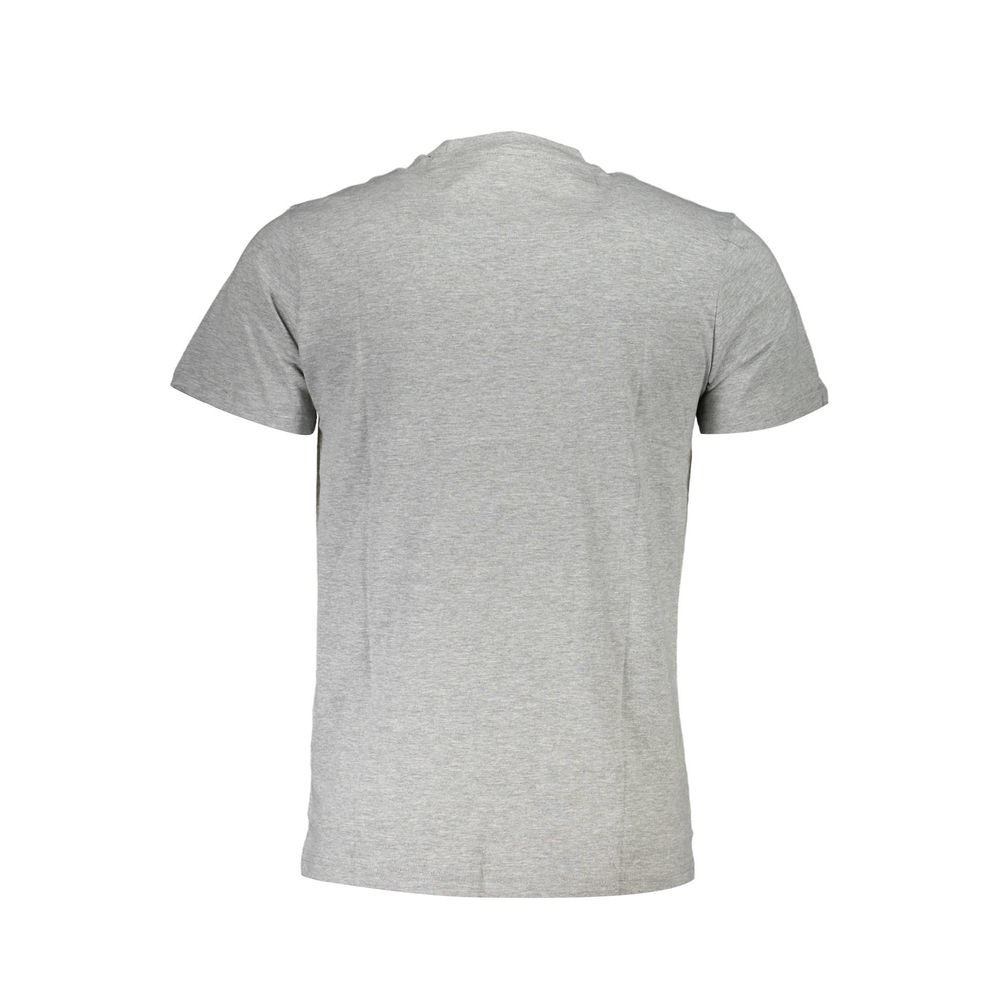 Cavalli Class Grigio Cotton Men T-Shirt