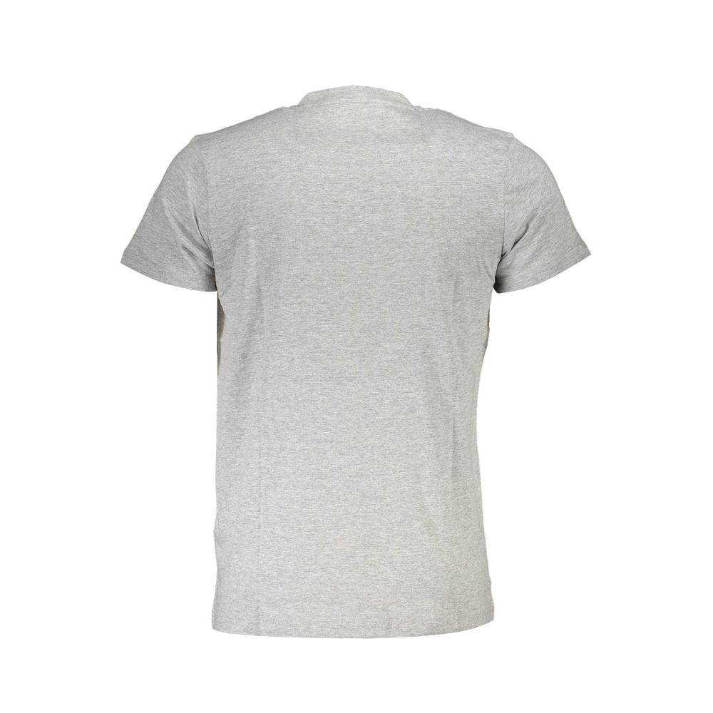 Cavalli Class Grigio Cotton Men T-Shirt
