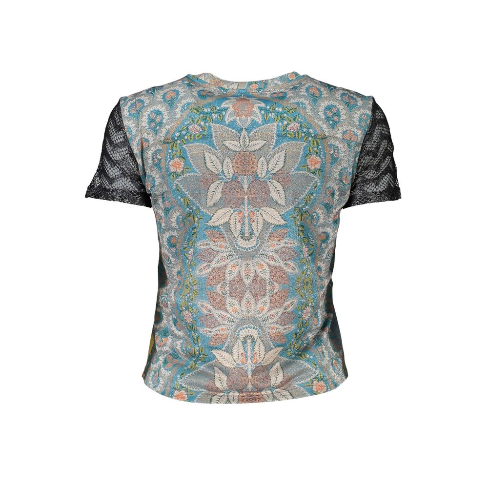 Desigual Azzurro Polyester Women T-Shirt
