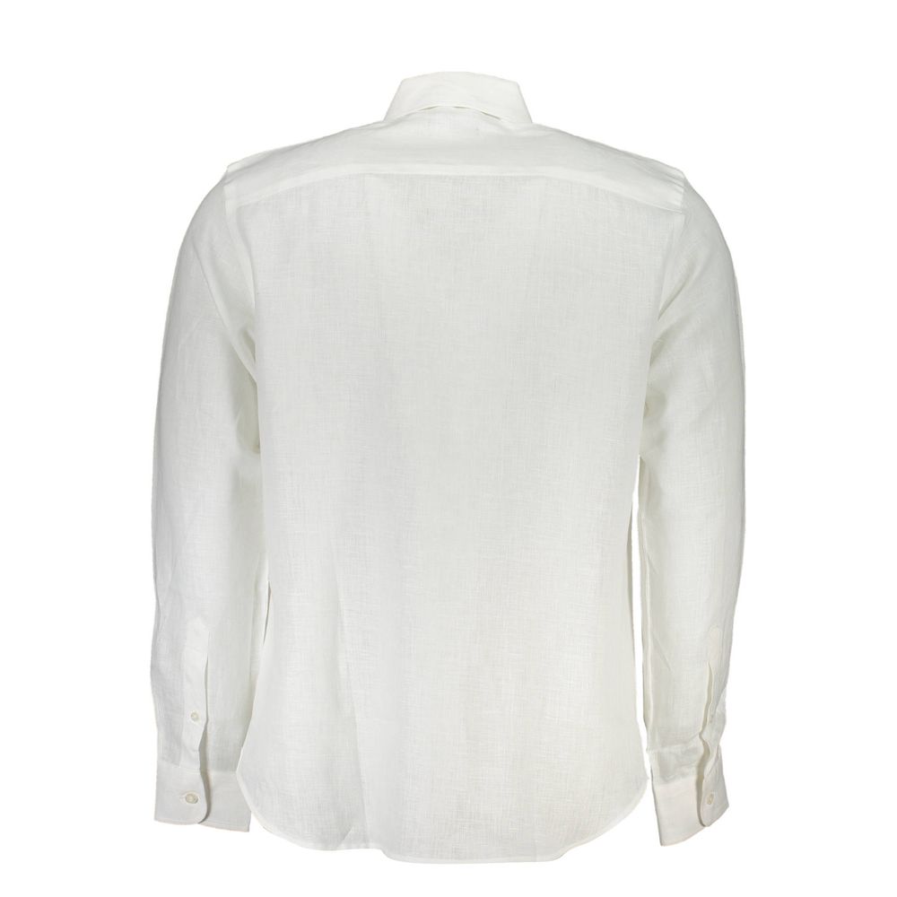 North Sails White Linen Men's Shirt