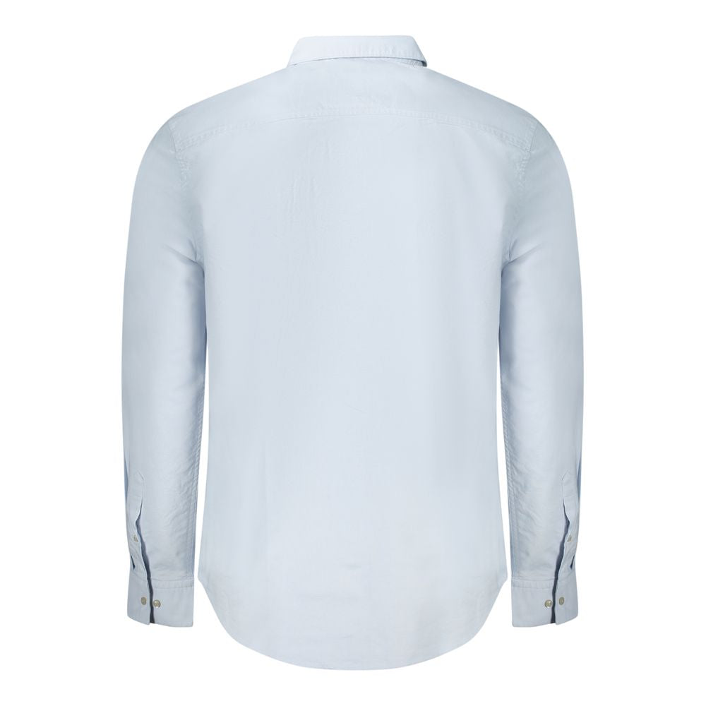 Calvin Klein Azzurro Cotton Men Shirt
