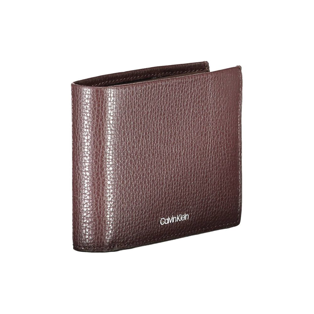Calvin Klein Marrone Leather Men Wallet