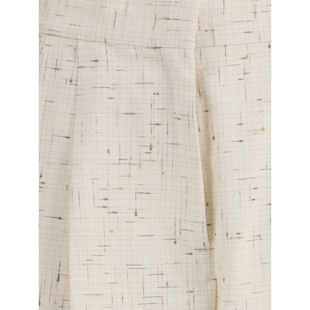 Fabiana Filippi Beige Cotton Casual Pants