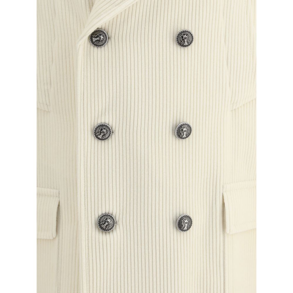 Brunello Cucinelli Beige Cashmere Coat