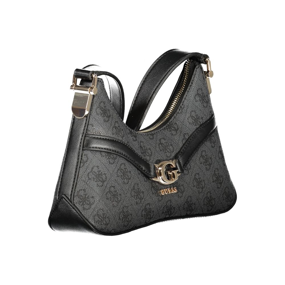 Guess Jeans Nero Poliuretano Women Shoulder Bag