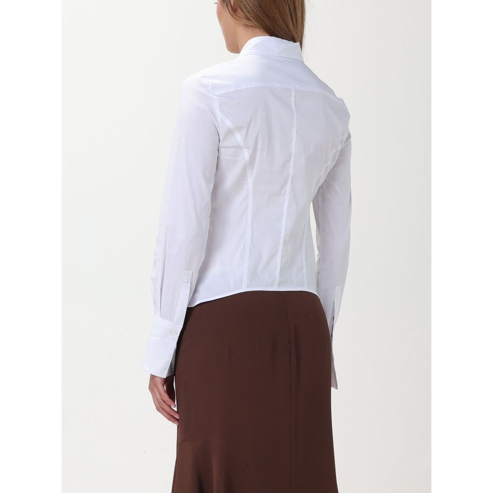 قميص بينكو القطني الأبيض