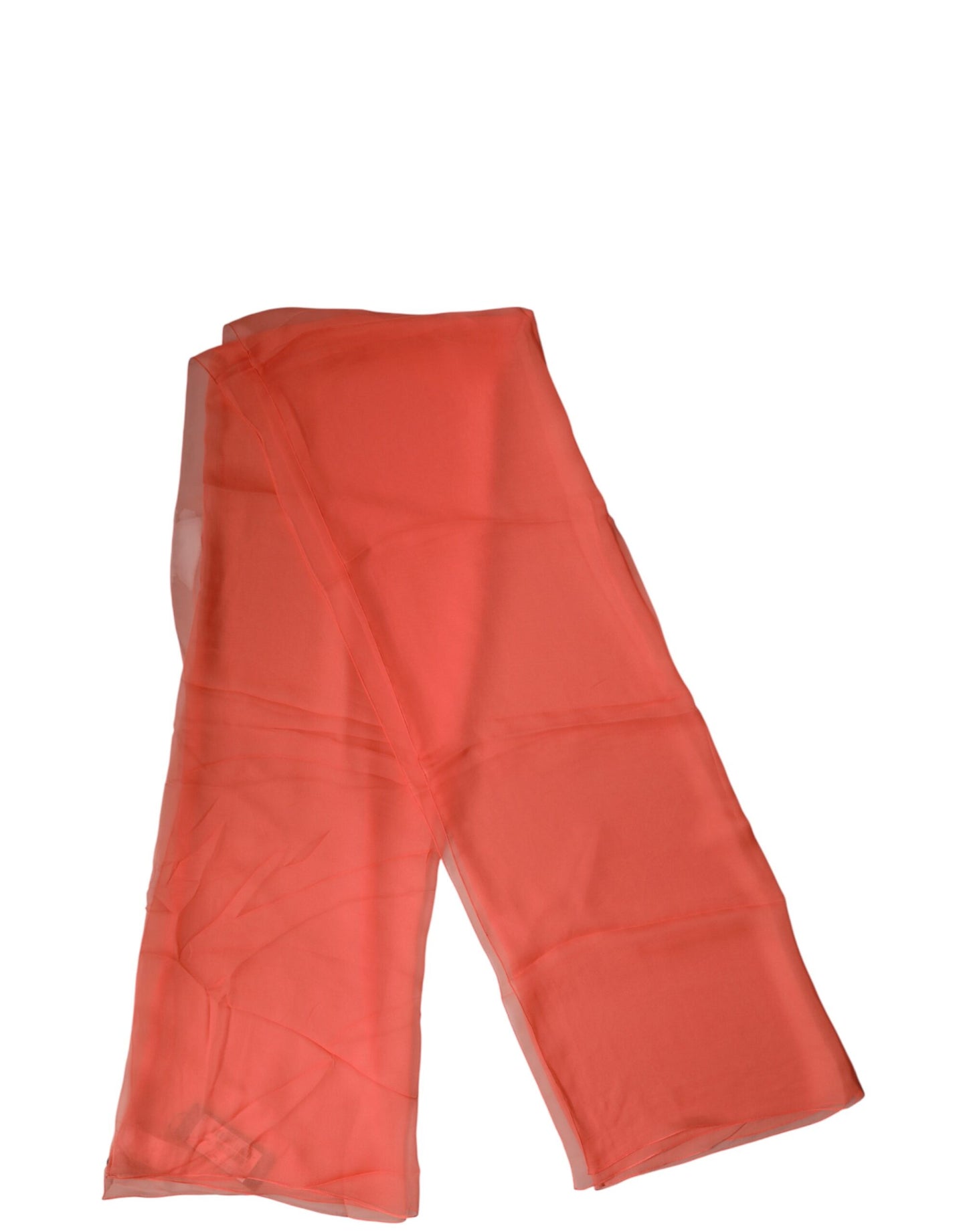 Dolce & Gabbana Orange Stole Silk Neck Wrap Shawl Men Scarf