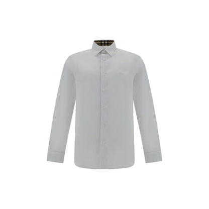 Burberry White Cotton Dress Shirt