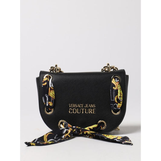 Versace Jeans Black Artificial Leather Crossbody Bag