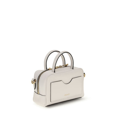 Versace White Calf Leather Bos Taurus Handbag