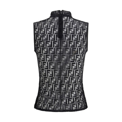 Fendi Black Polyamide Top