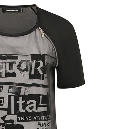 Dsquared² Black Silk Casual Dress