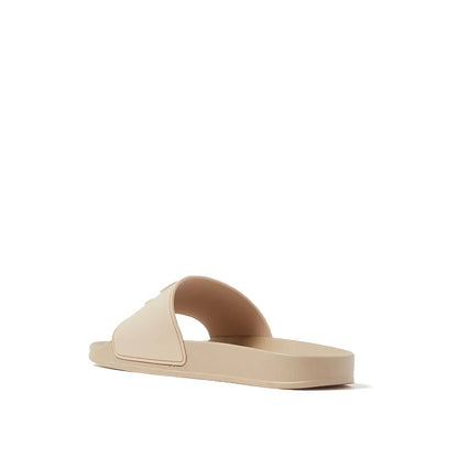 Palm Angels Beige Rubber Slides