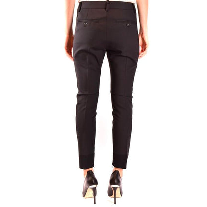 Dsquared² Black Wool Dress Pants