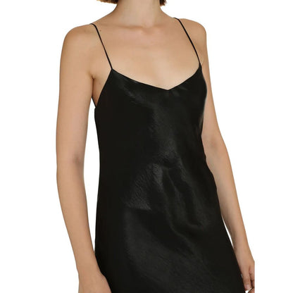 Saint Laurent Black Acetate Casual Dress