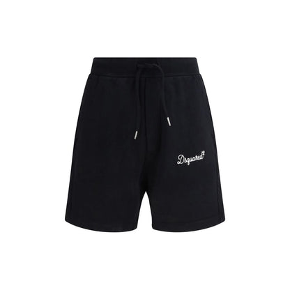 Dsquared² Black Cotton Bermuda Shorts