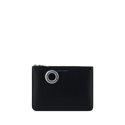 Comme Des Garçons Black Calf Leather Bos Taurus Wallet