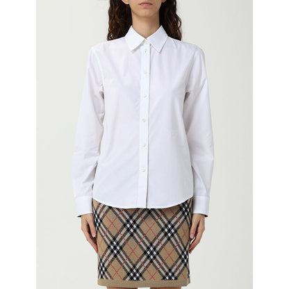 Burberry White Cotton Dress Shirt