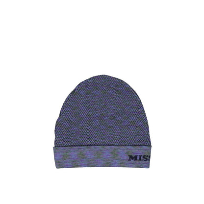 Missoni Purple Wool Beanie