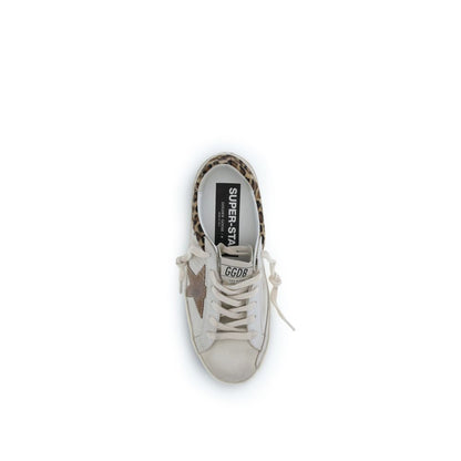 Golden Goose White Calf Leather Bos Taurus Low Top Sneakers