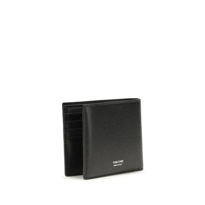 Tom Ford Black Calf Leather Bos Taurus Wallet