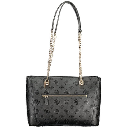 Guess Jeans Nero Poliuretano Women Handbag