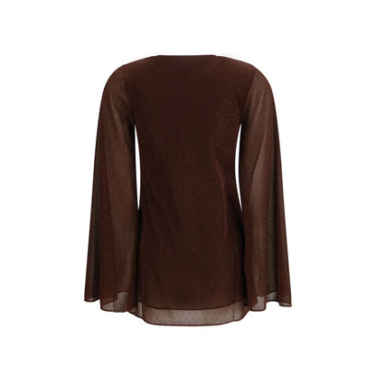 Oséree Brown Polyamide Casual Dress