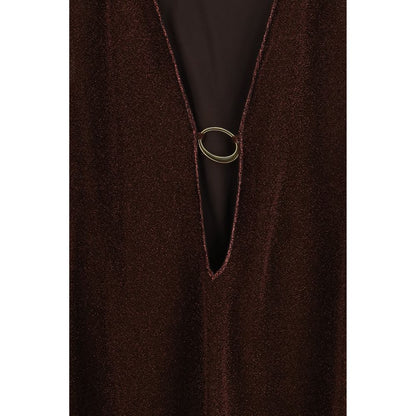 Oséree Brown Polyamide Casual Dress