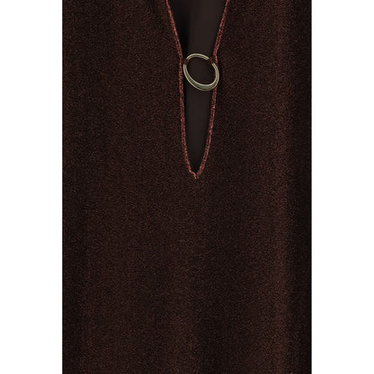 Oséree Brown Polyamide Casual Dress
