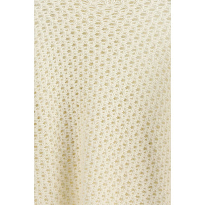 Fabiana Filippi Beige Fleece Wool Sweatshirt