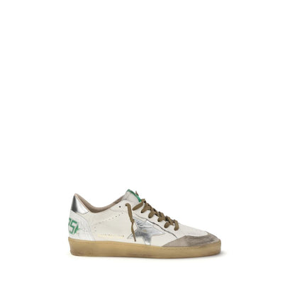 Golden Goose White Calf Leather Bos Taurus Low Top Sneakers