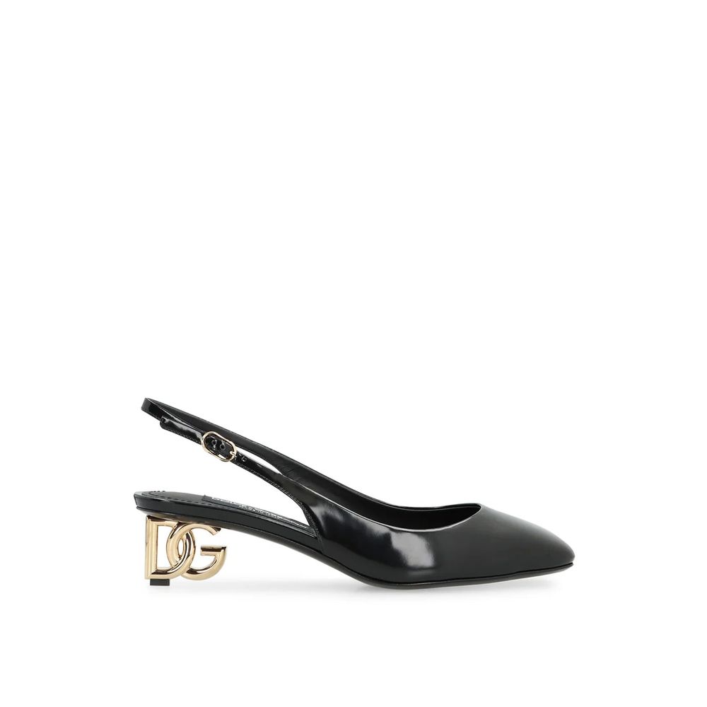 Dolce & Gabbana Black Calfskin High Heel Pumps