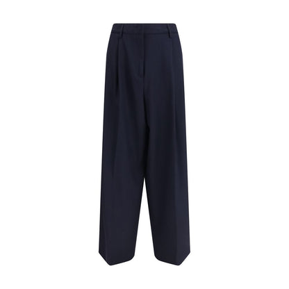 Fabiana Filippi Blue Polyester Casual Pants