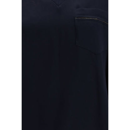 Fabiana Filippi Blue Viscose T-Shirt