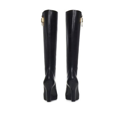 Givenchy Black Calfskin High Heel Boots