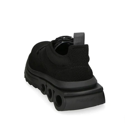 Salvatore Ferragamo Black Fabric Athletic Sneakers