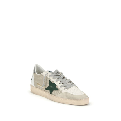 Golden Goose White Calf Leather Bos Taurus Low Top Sneakers