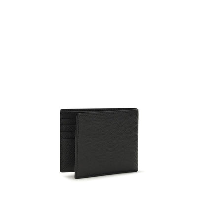 Valentino Garavani Black Calf Leather Bos Taurus Wallet