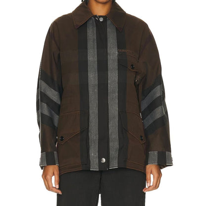 Burberry Brown Cotton Parka