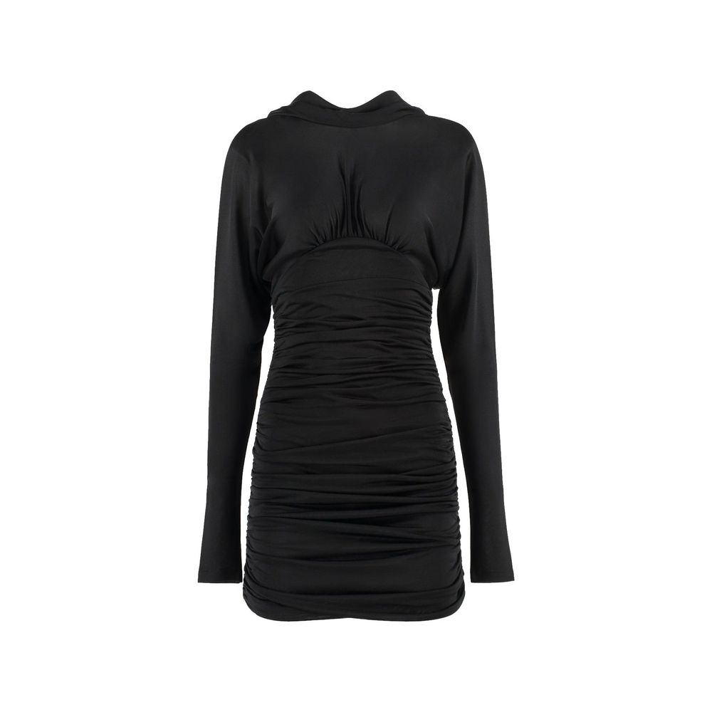 Saint Laurent Black Viscose Casual Dress