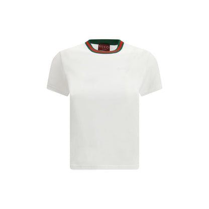 Gucci White Cotton T-Shirt