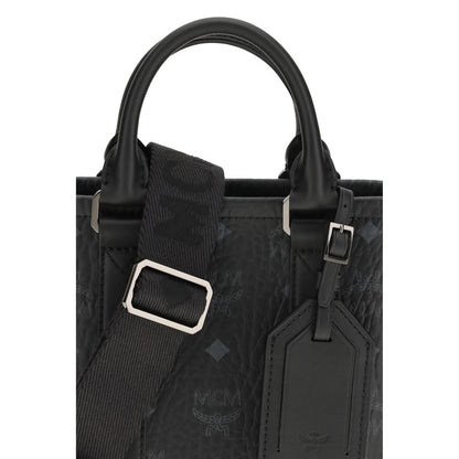 MCM Black Fabric Shoulder Bag