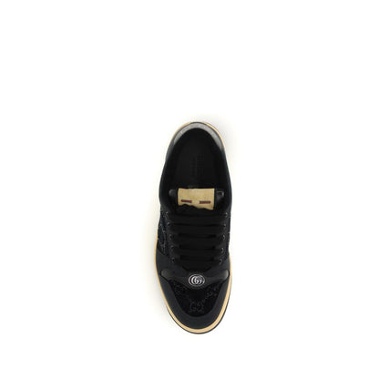 Gucci Blue Calf Leather Bos Taurus Athletic Sneakers