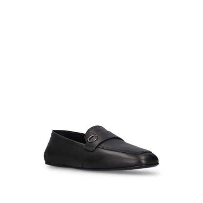 Salvatore Ferragamo Brown Calfskin Slip-On Loafers
