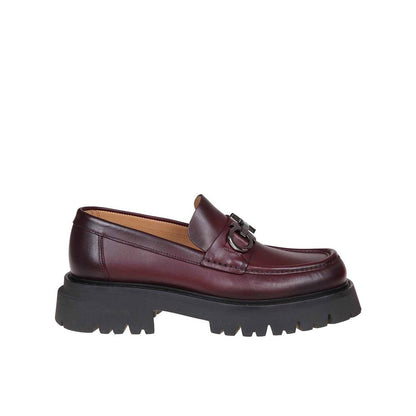 Salvatore Ferragamo Multicolor Calfskin Slip-On Loafers