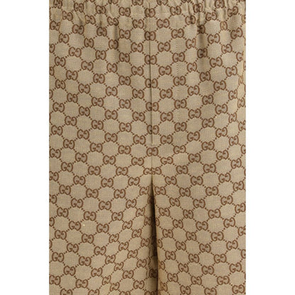 Gucci Beige Linen Bermuda Shorts
