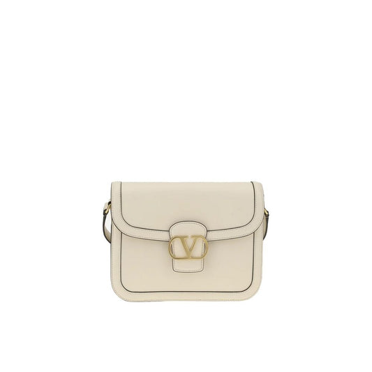 Valentino Garavani White Leather Shoulder Bag