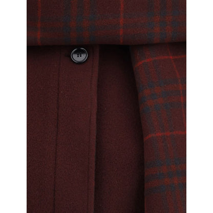 Burberry Bordeaux Wool Coat